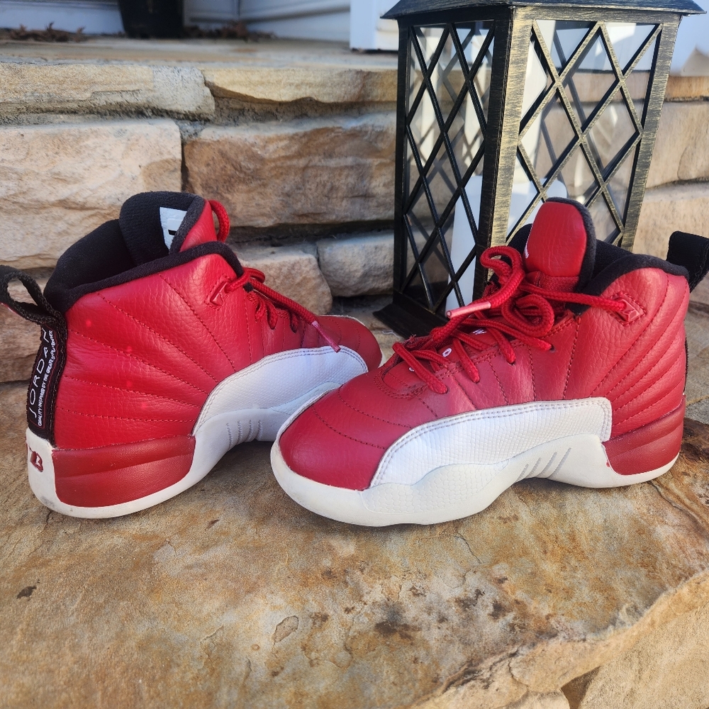 Jordan Retro 12, Size 12c, Red & White